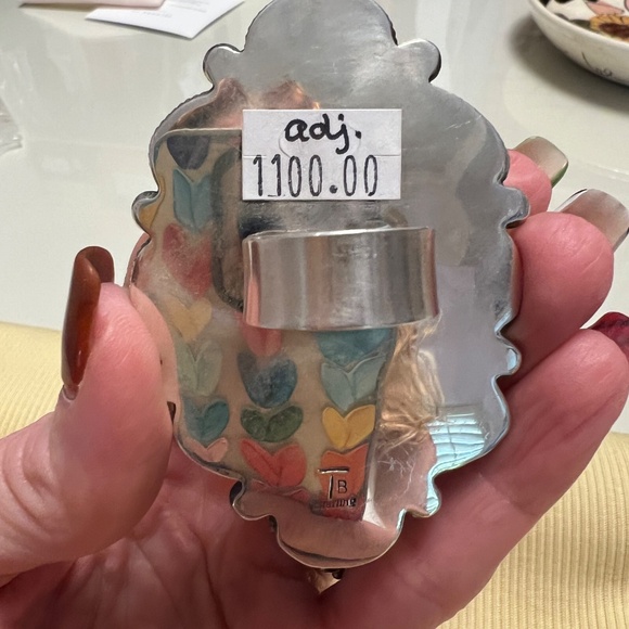 Tyler Brown Webbed Kingman Adjustable Cluster Ring - Picture 4 of 4